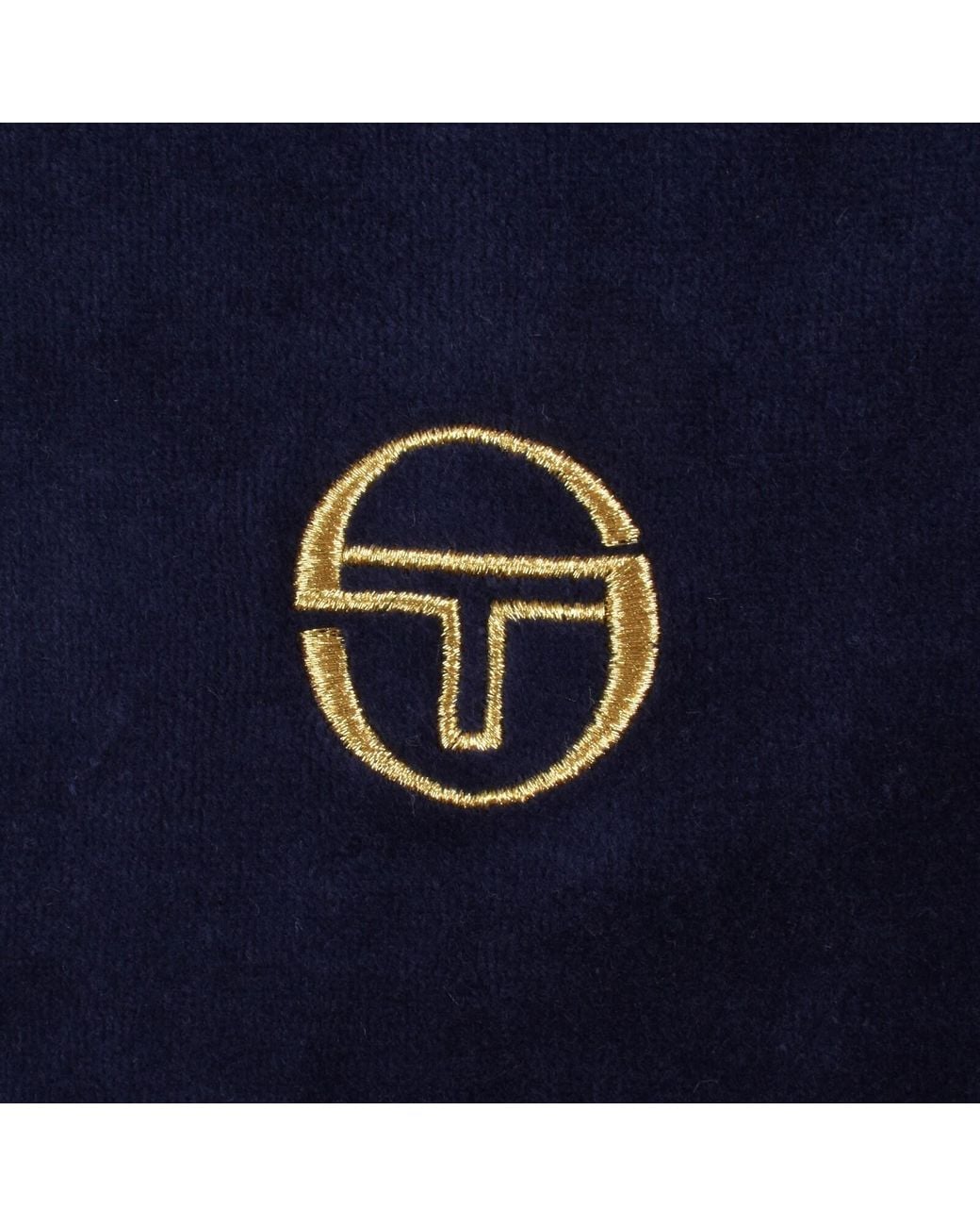 Sergio Tacchini Blue Monte Velour T Shirt for men