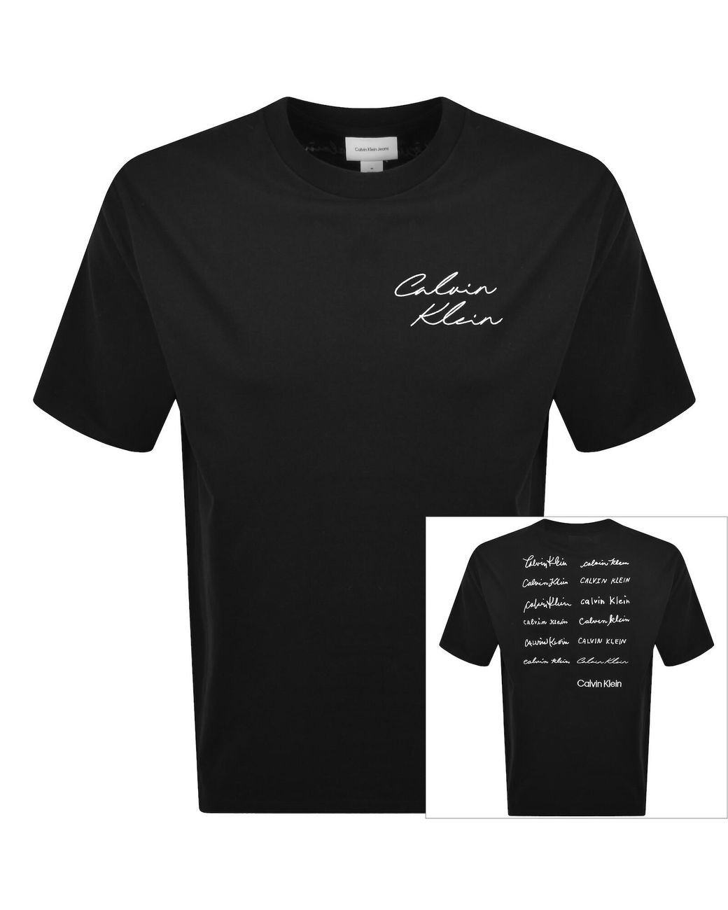 Calvin Klein Black Jeans Graphic T Shirt for men