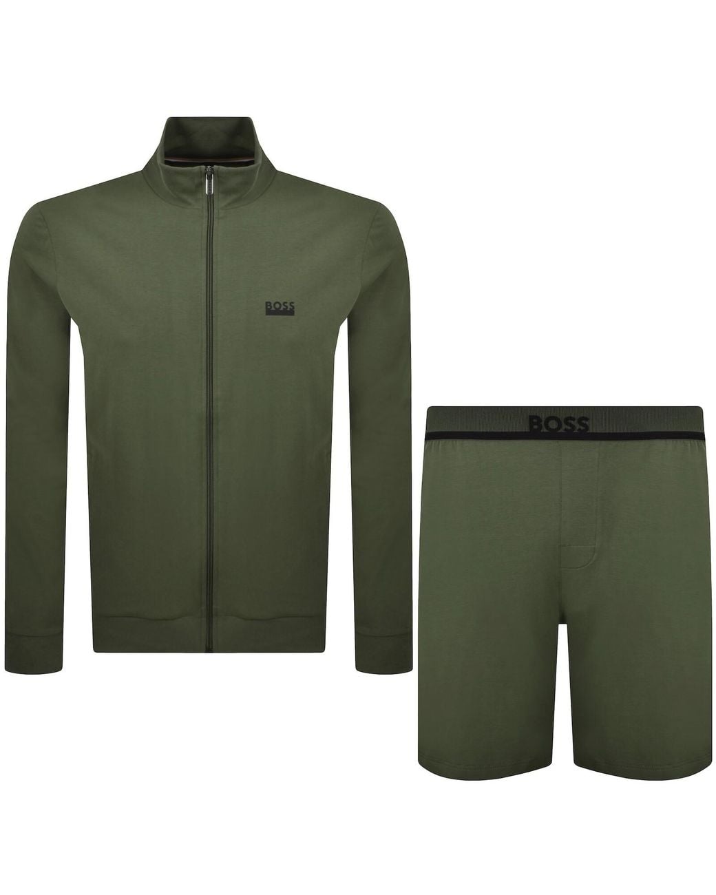 BOSS BUSINESS Green Boss 365 Short Set for men
