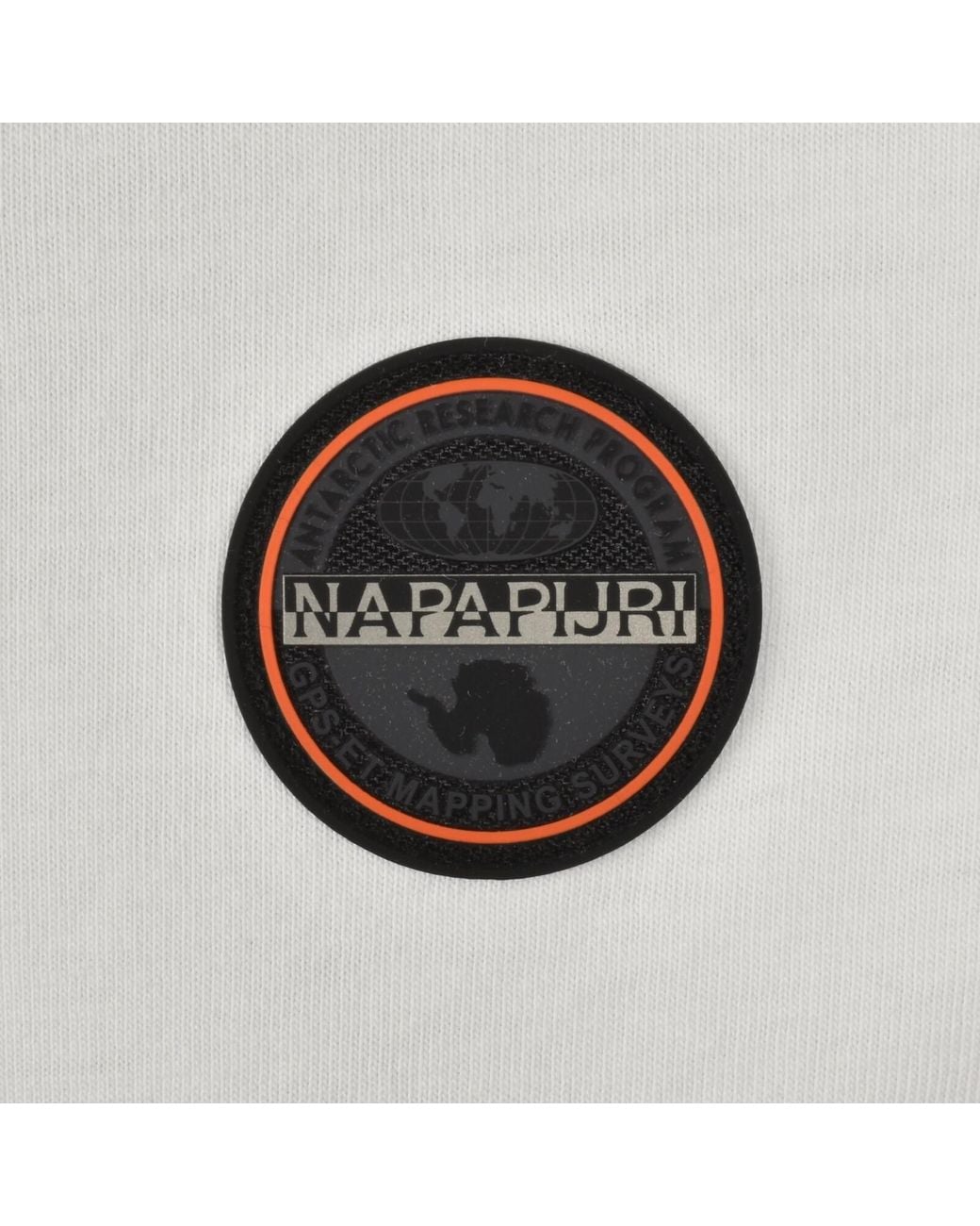 Napapijri White E Badge Polo T Shirt for men