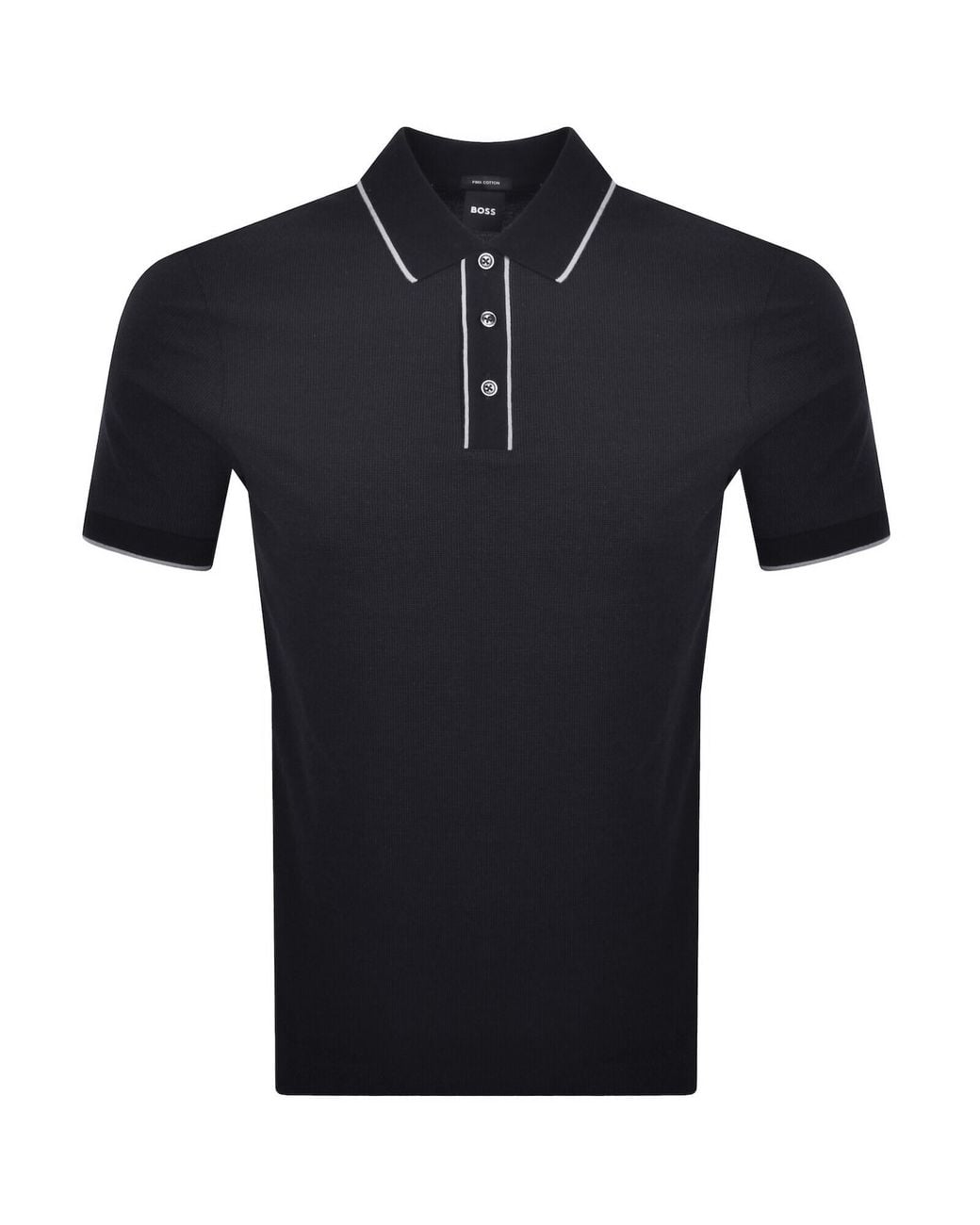 BOSS BUSINESS Black Boss H Parlay 81 Polo for men