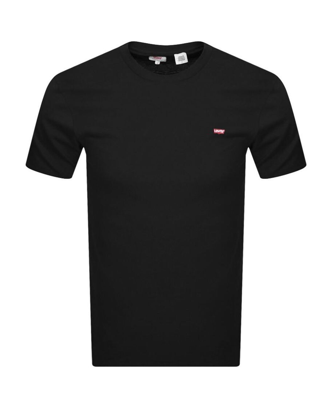 Levi's Black Original Crew Neck Logo T Shirt for men