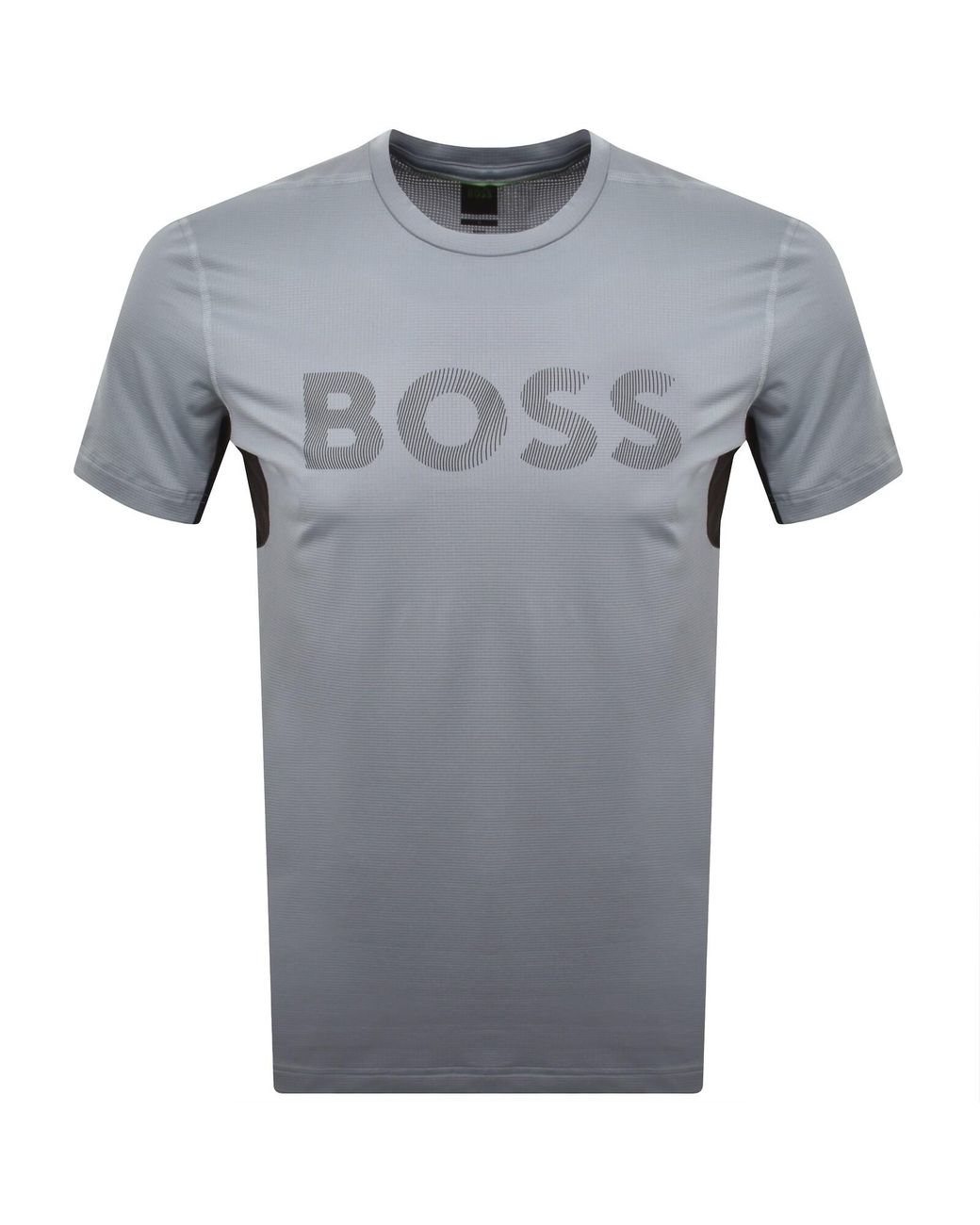 Boss Gray Boss Active Logo T Shirt for men