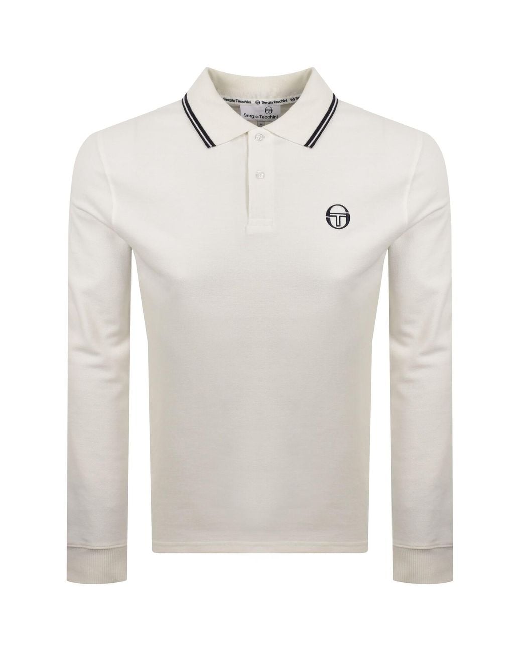 Sergio Tacchini Gray Polo T Shirt Gardenia for men