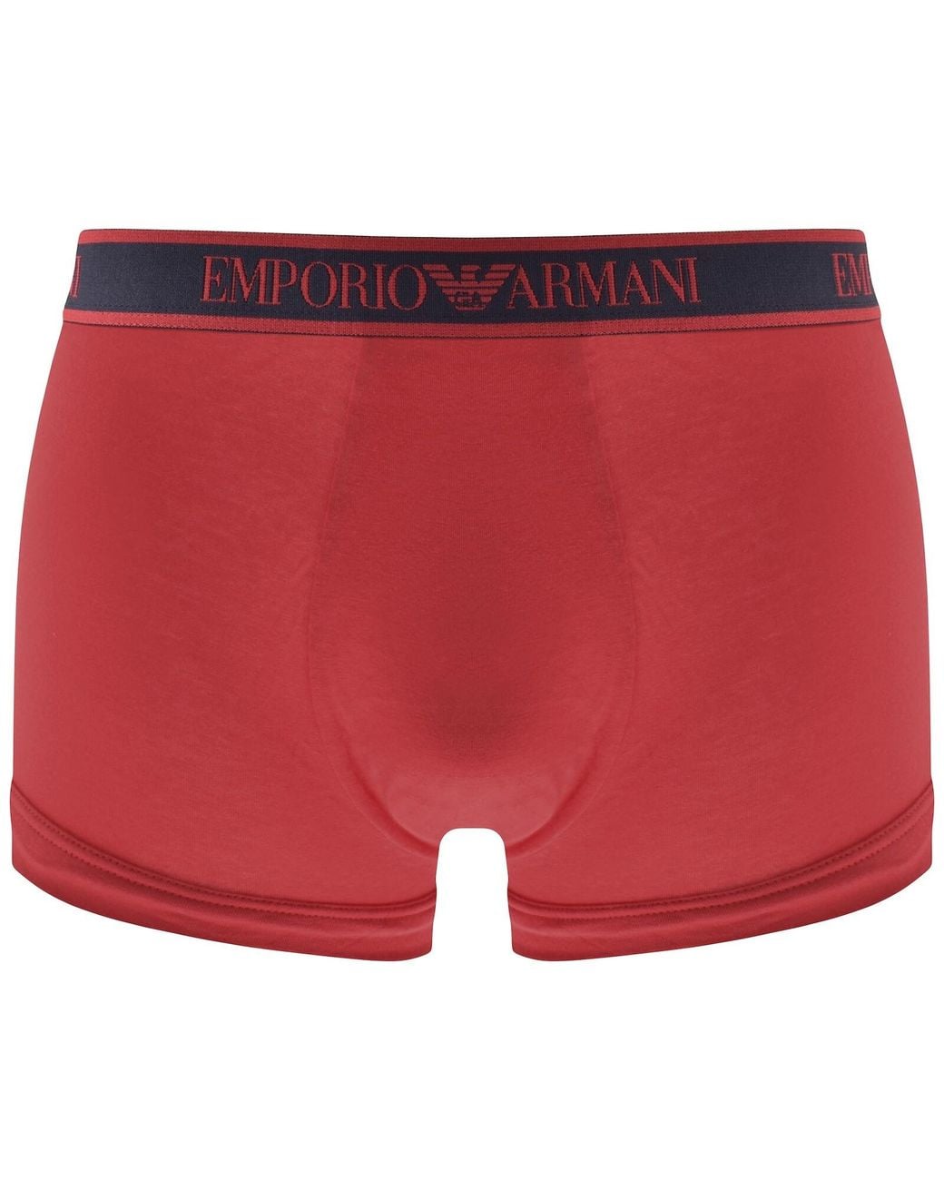 Armani Blue Emporio Underwear 3 Pack Trunks for men