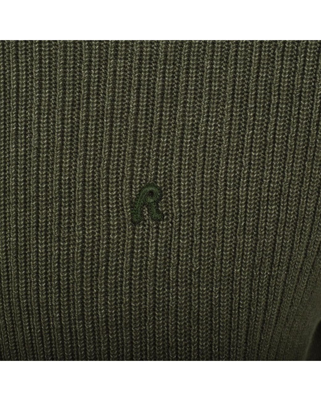 Replay Green Crew Neck Knit Jumper for men
