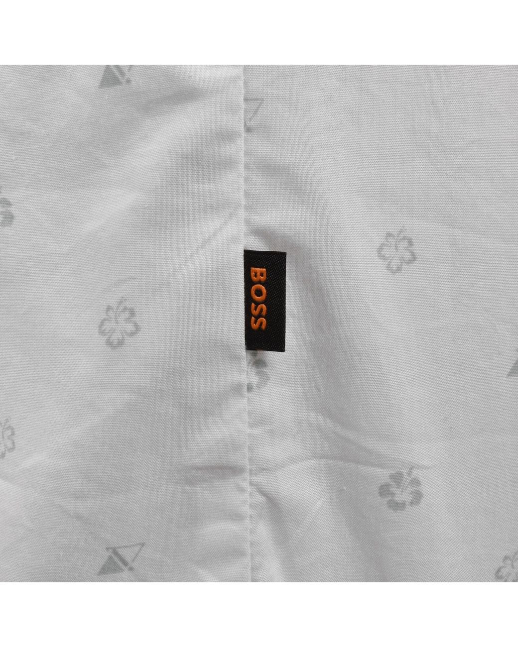 Boss Gray Boss Rash 2 Patterned Shirt for men