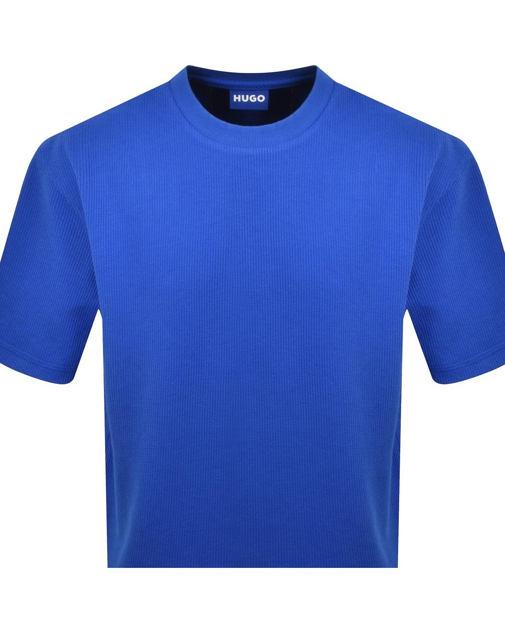 HUGO Blue Nuwaffle T Shirt for men