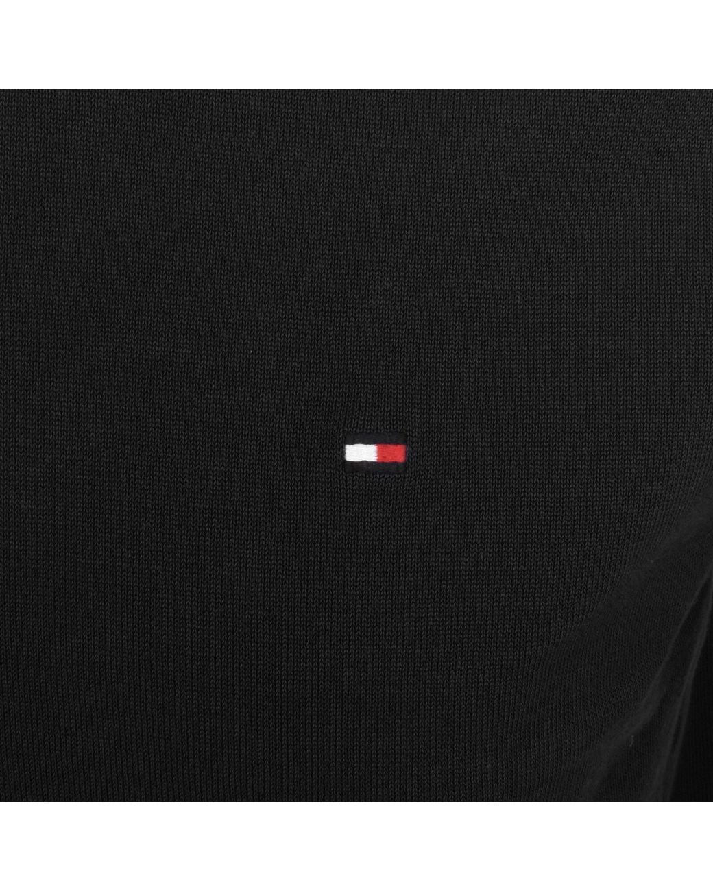 Tommy Hilfiger Black 1985 Crew Neck Knit Jumper for men