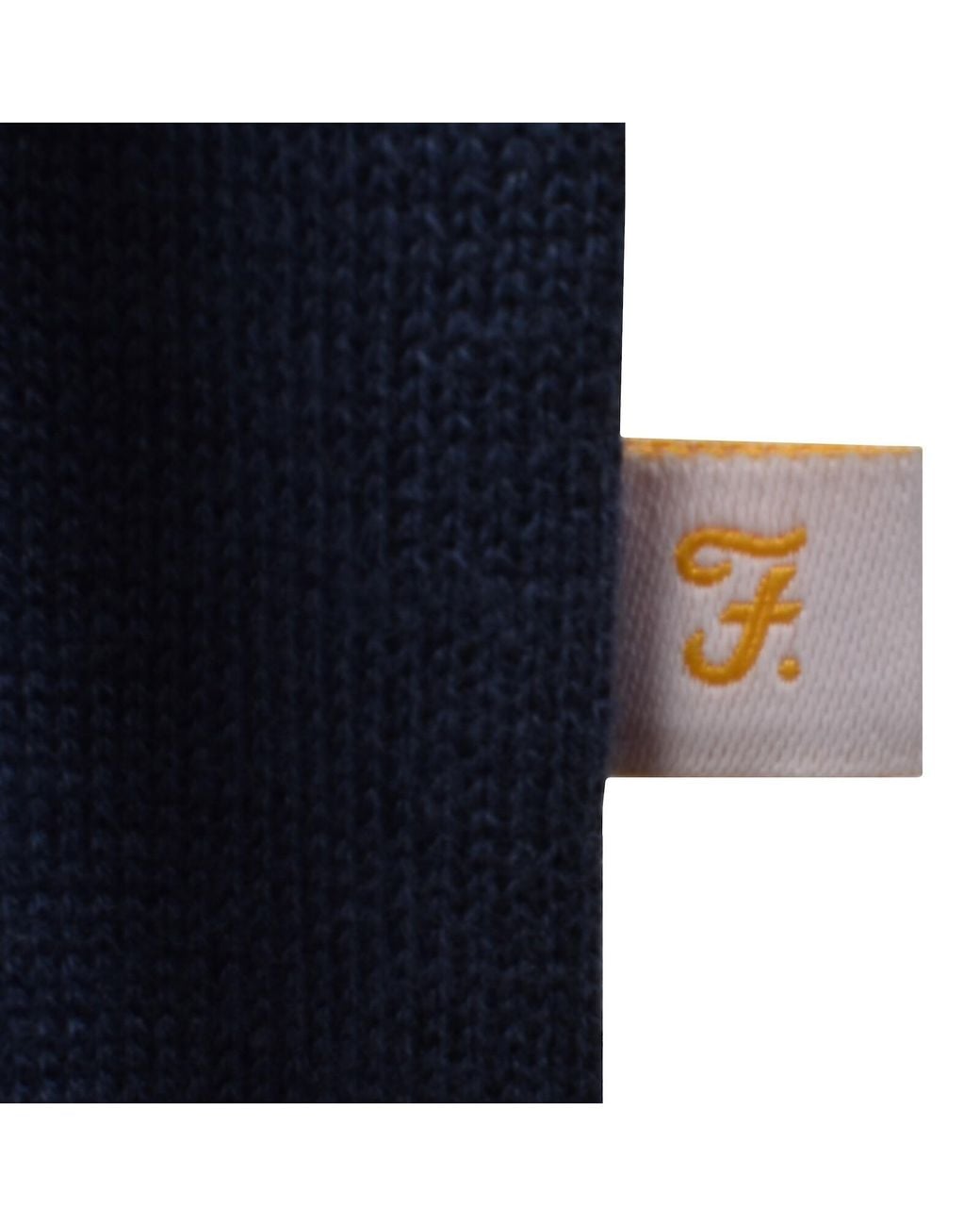 Farah Blue Farah Poplar Knitted Polo Shirt Aegean for men