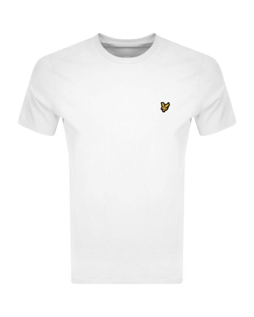 Lyle & Scott White Crew Neck T Shirt for men