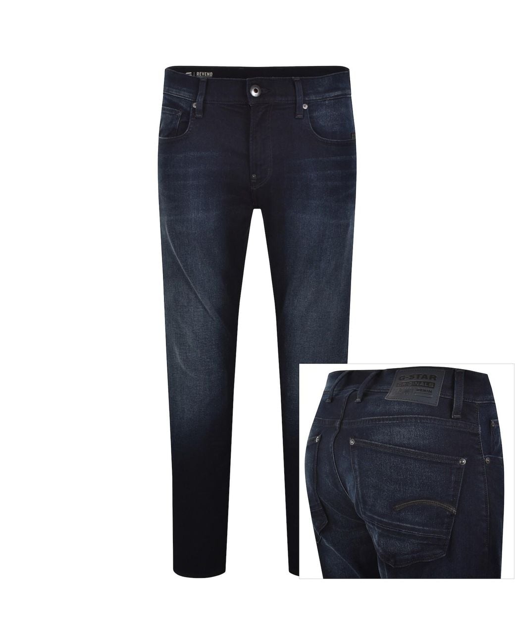 G-Star Blue G-Star Revend Skinny Jeans for men
