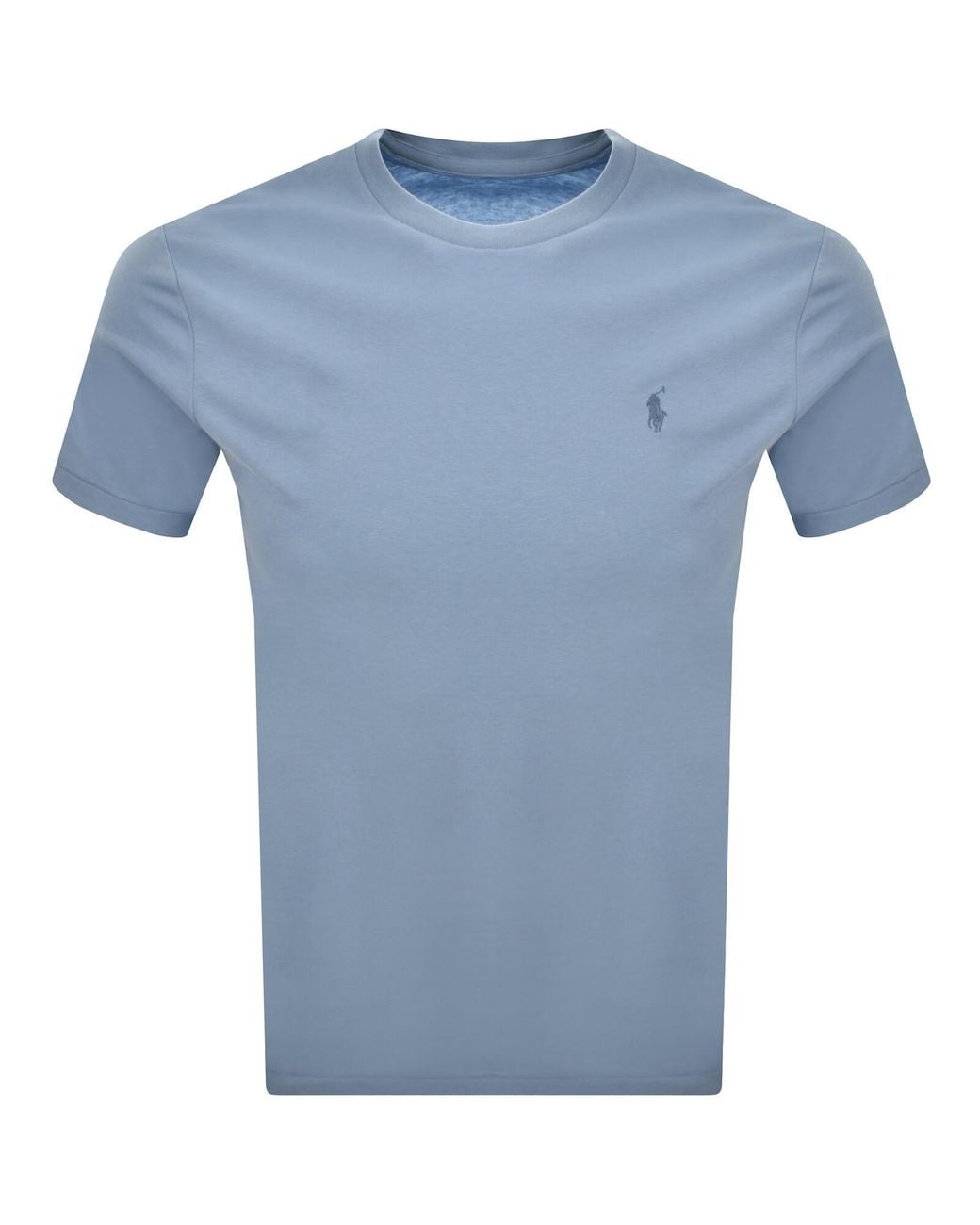 Ralph Lauren Blue Short Sleeve Slim Fit T Shirt for men