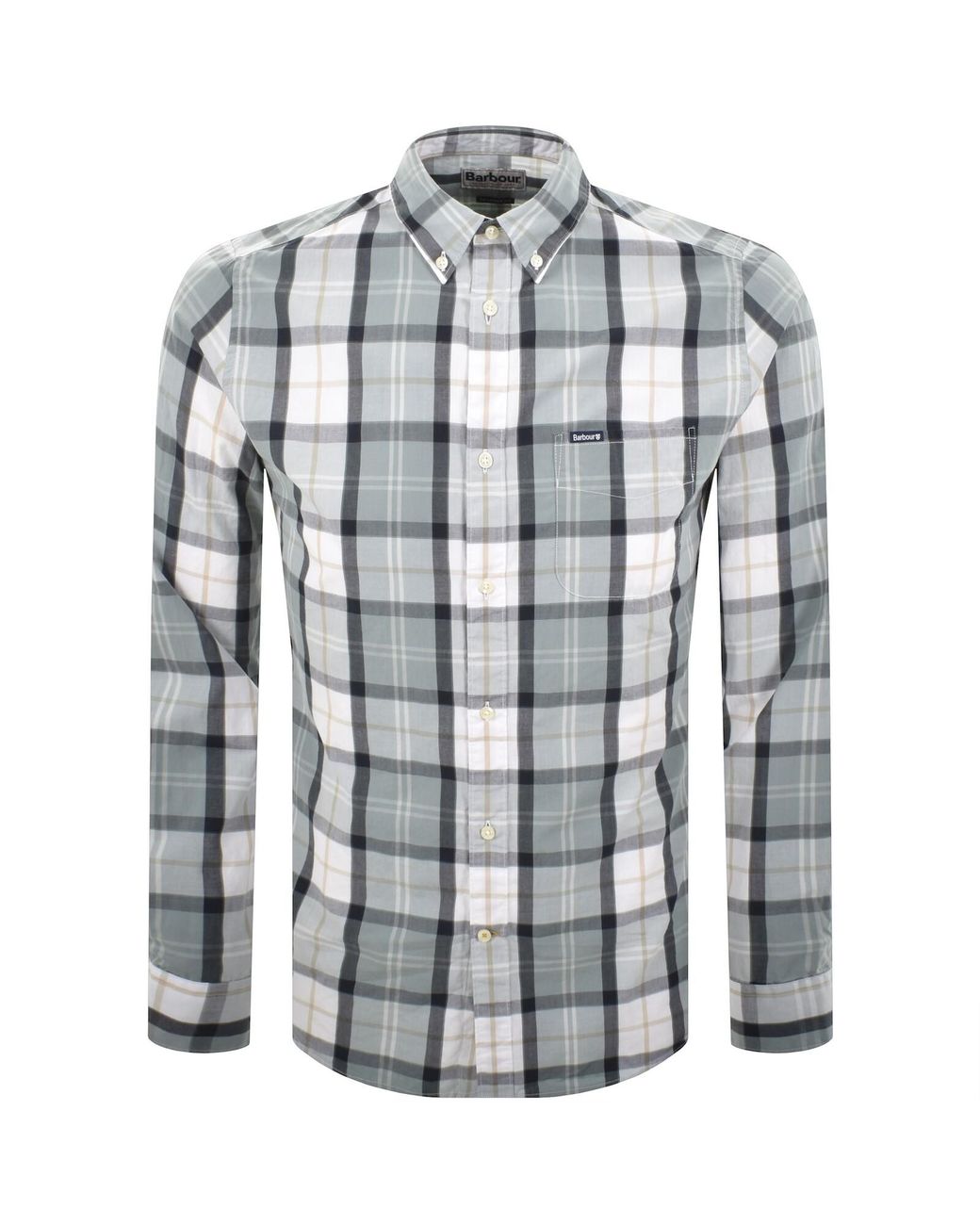 Barbour Blue Laggon Check Long Sleeved Shirt for men