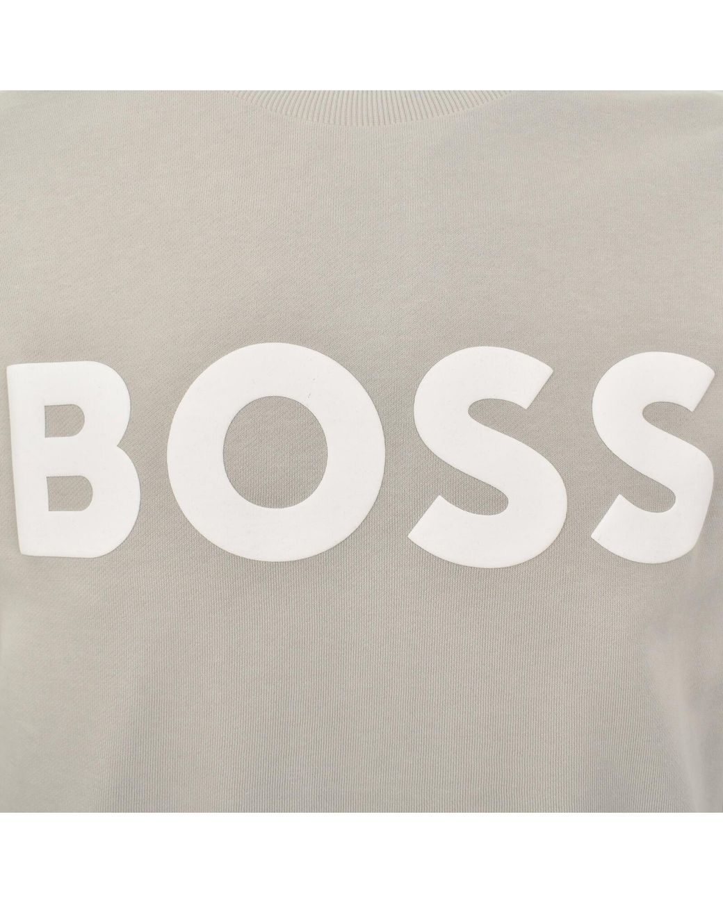 Boss Gray Boss We Basic Crew Neck Sweatshirt Open for men