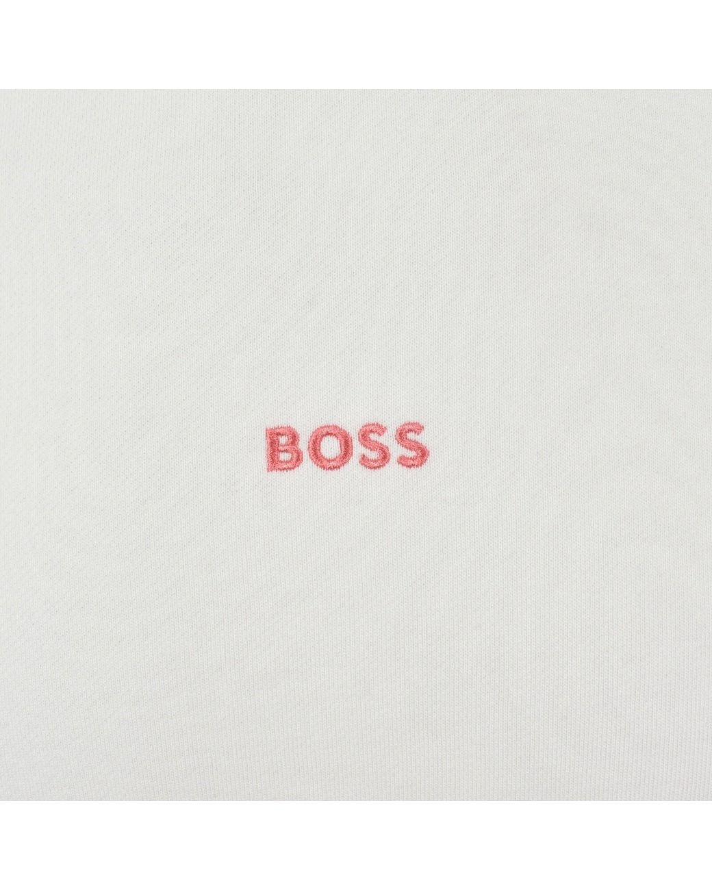 Boss White Boss We Blocks Sweatshirt for men