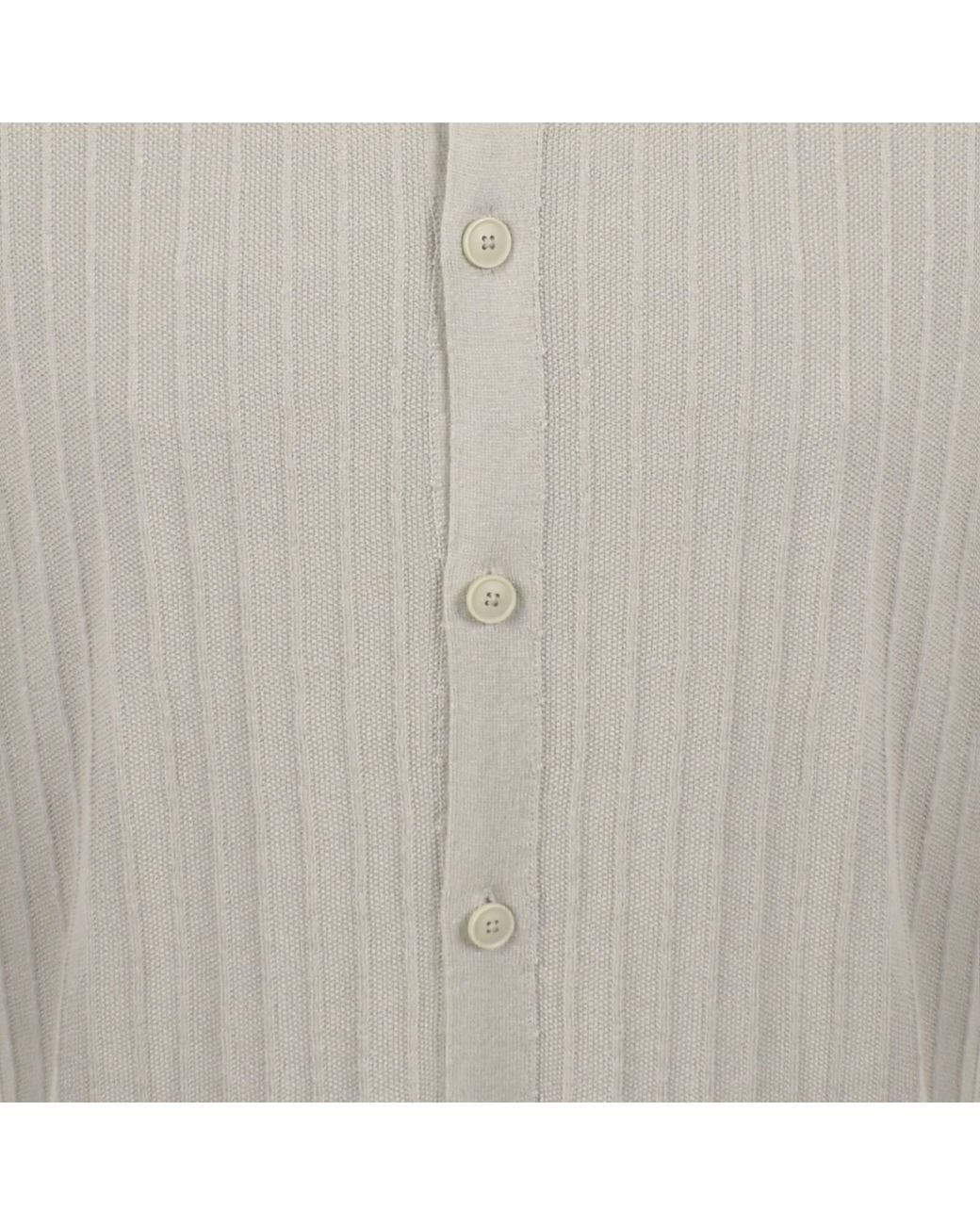 Boss Gray Boss Amicino Knit Polo T Shirt Open for men