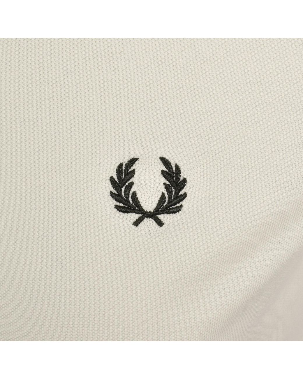 Fred Perry Gray Twin Tipped Cuff T Shirt for men