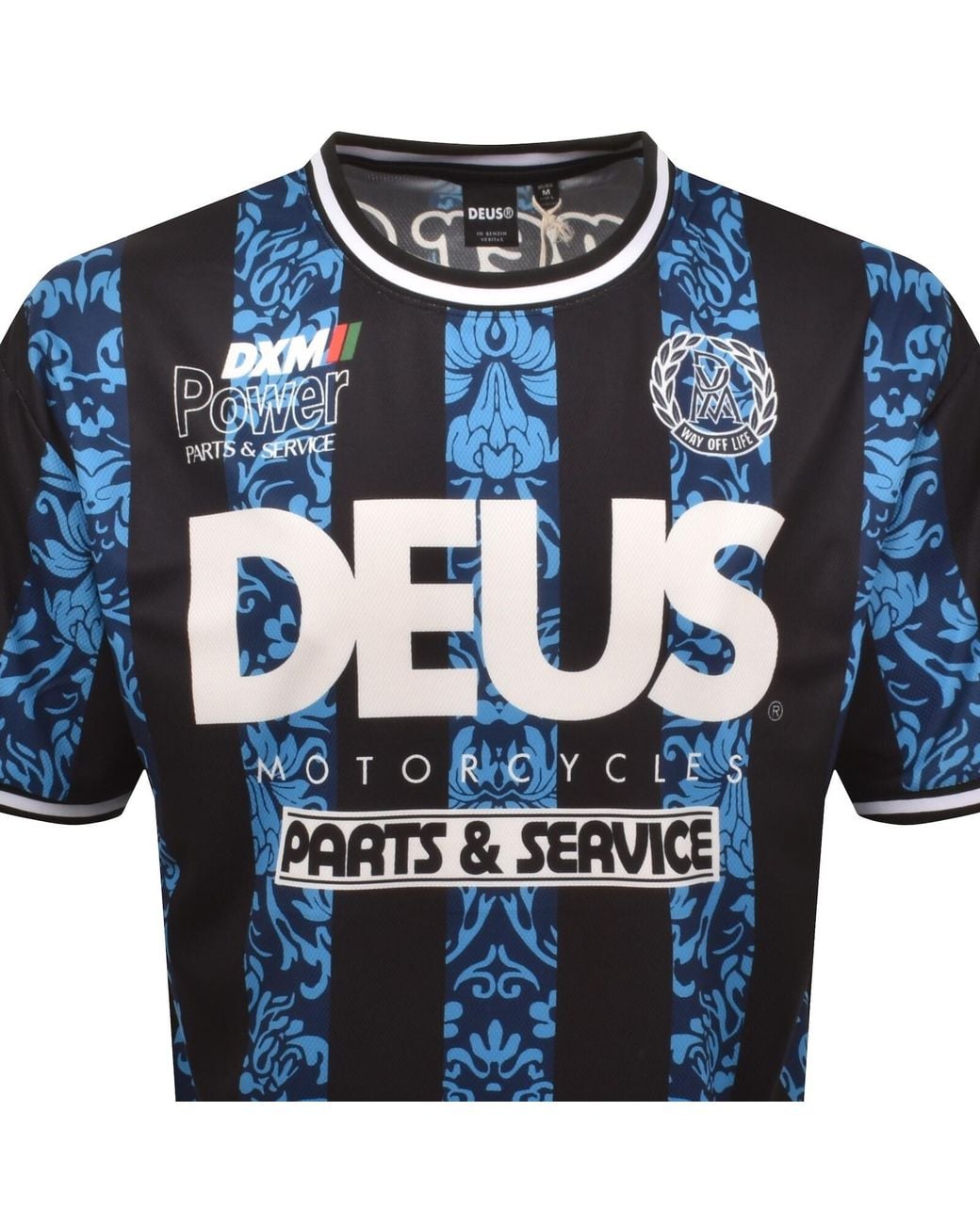 Deus Ex Machina Blue Nouveau Moto T Shirt for men