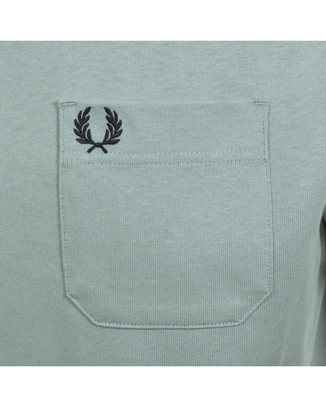 Fred Perry Green Relaxed T Shirt for men