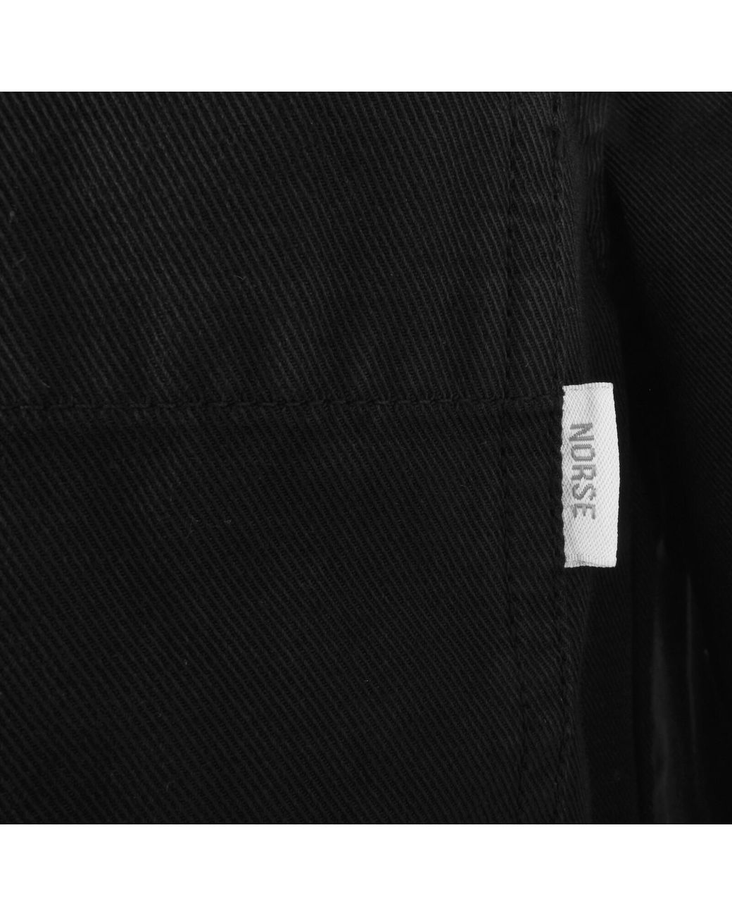 Norse Projects Black Standard Twill Overshirt for men
