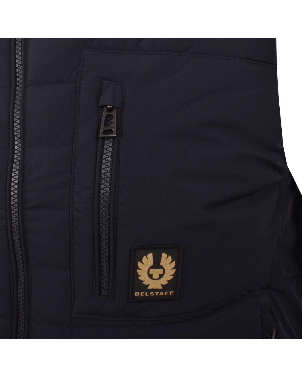 Belstaff Blue Chassis Padded Gilet for men