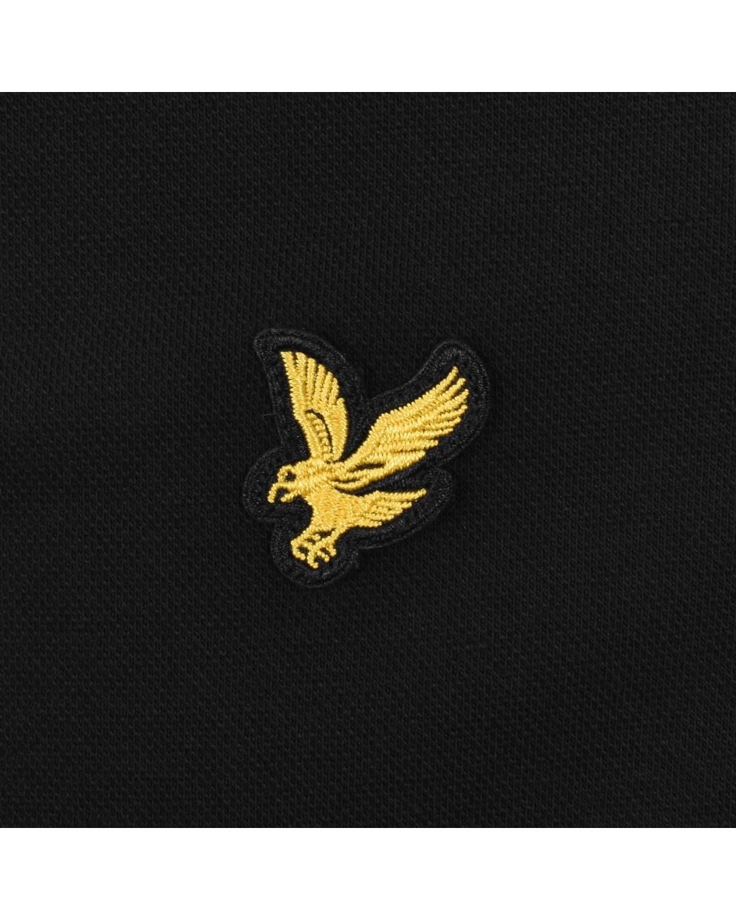 Lyle & Scott Black Tipped Track Polo T Shirt for men