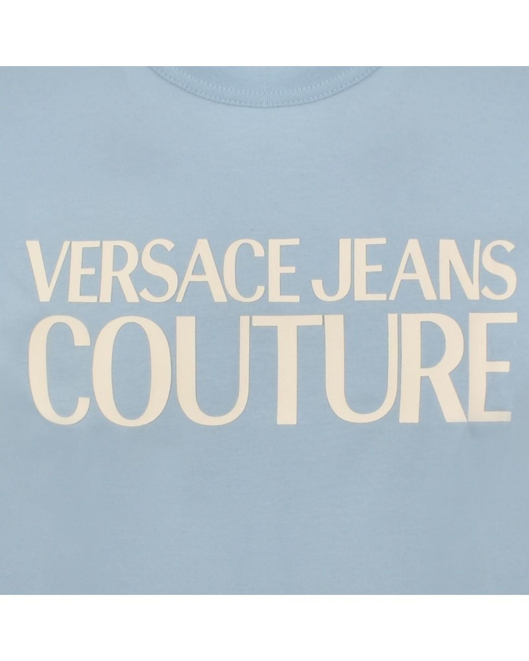 Versace Jeans Blue Couture Rubber Logo T Shirt for men