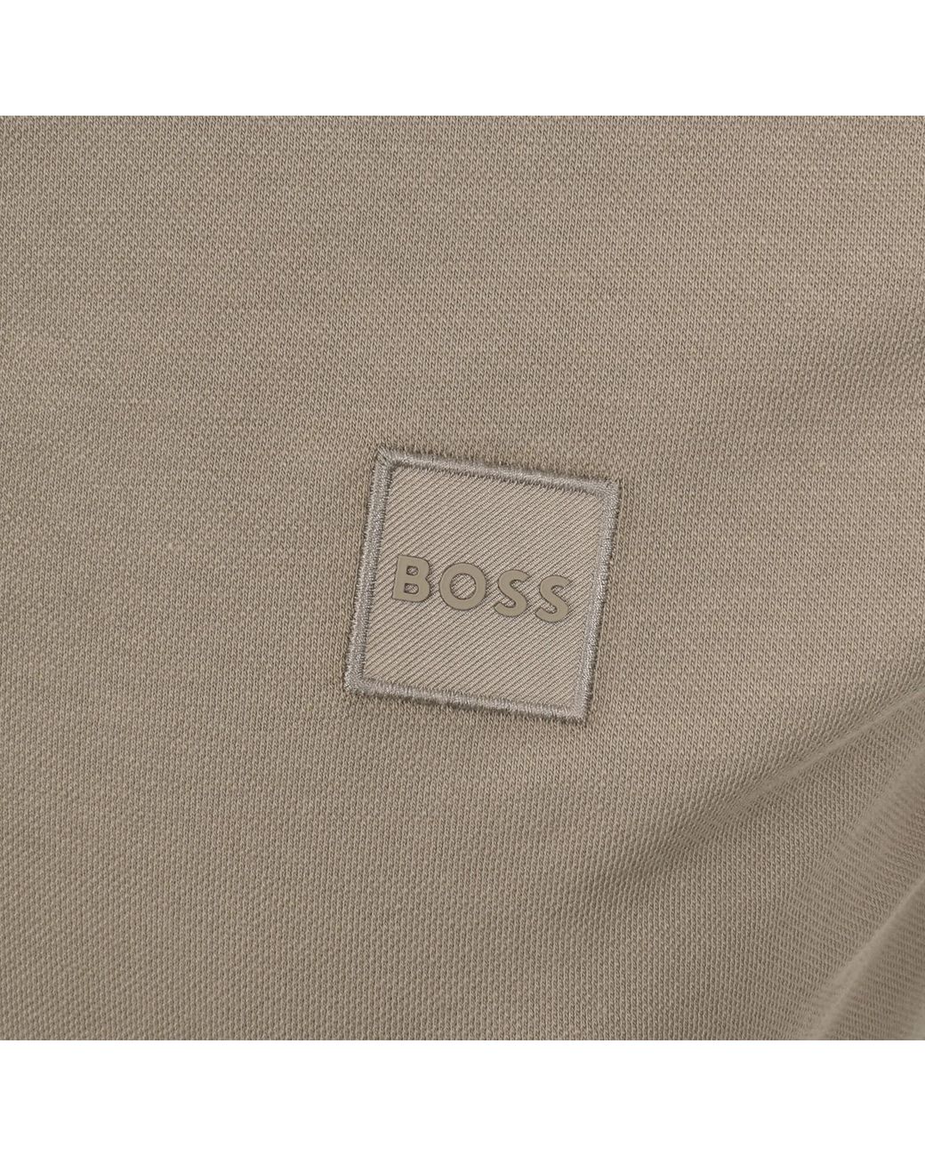 Boss Gray Boss Long Sleeve Passerby Polo T Shirt for men