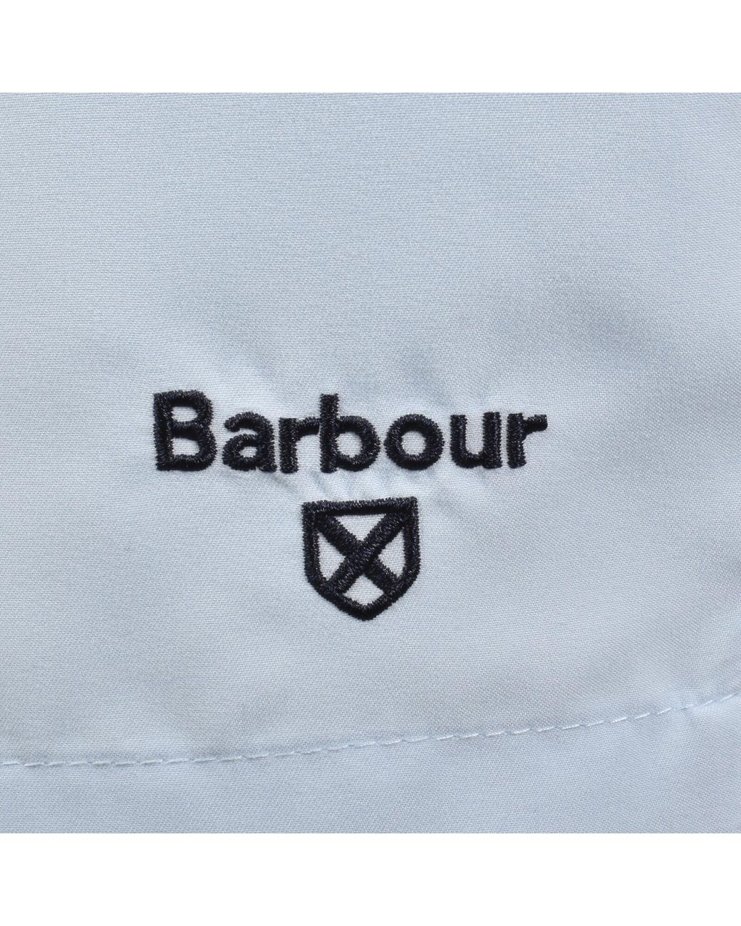 Barbour Blue Staple Logo Swim Shorts for men