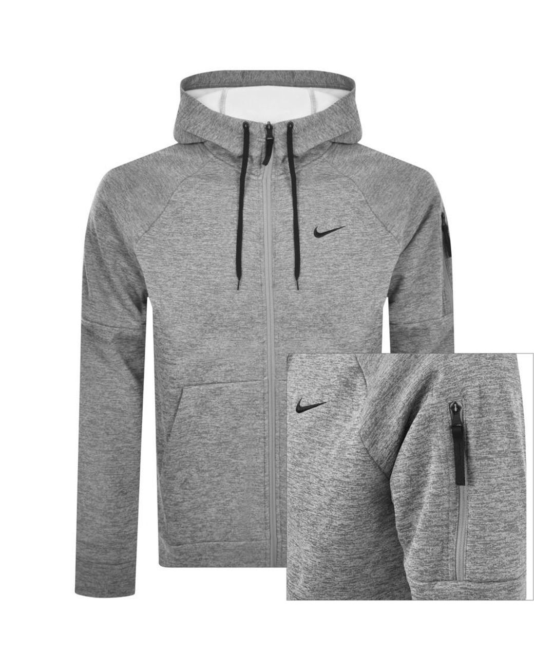 Nike Training Therma Fit Hoodie in Grey for Men Lyst UK