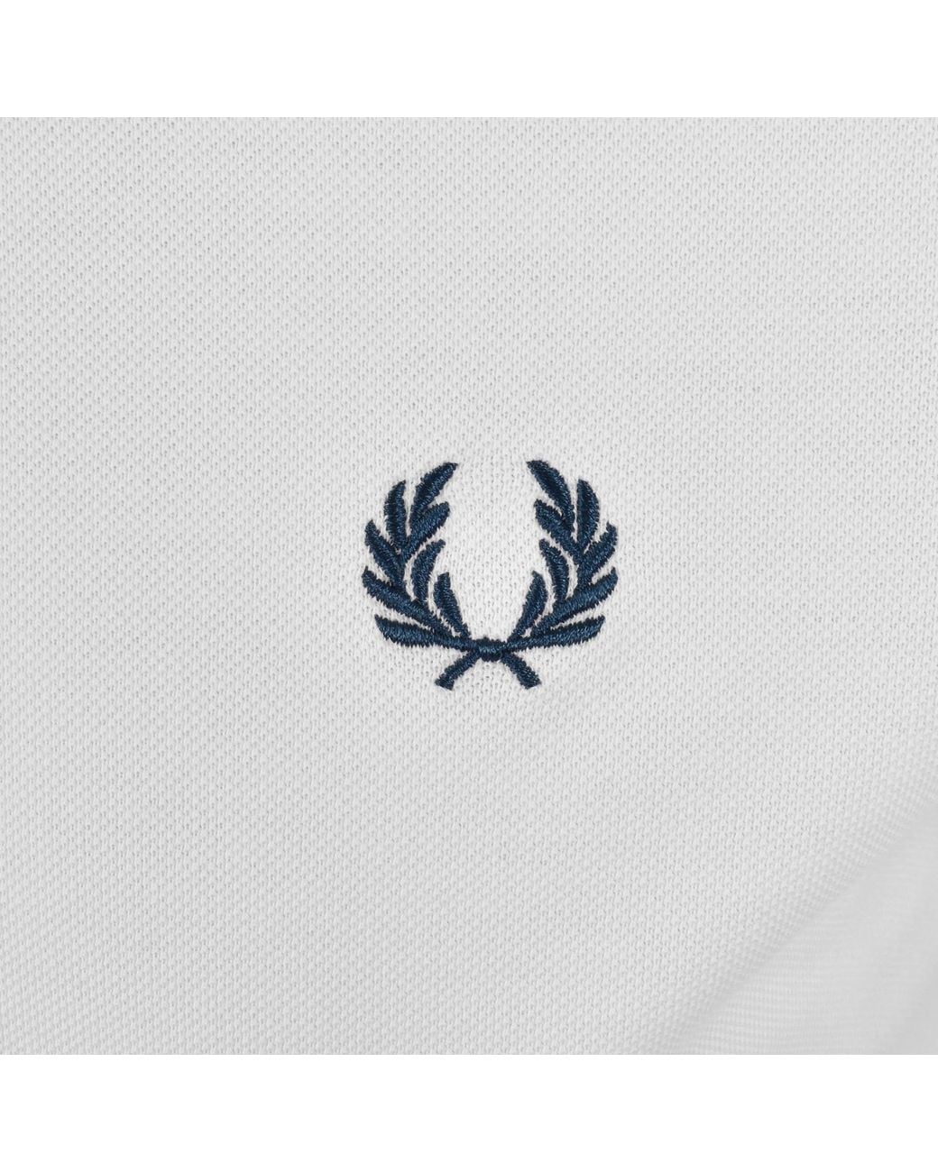 Fred Perry Gray Abstract Tipped Polo T Shirt for men