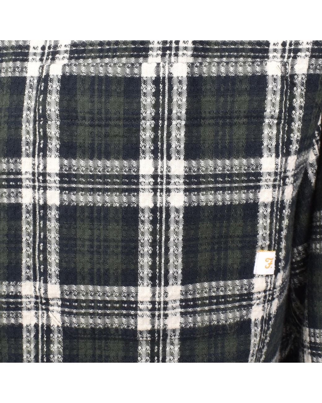 Farah Black Farah Hardaker Check Shirt for men