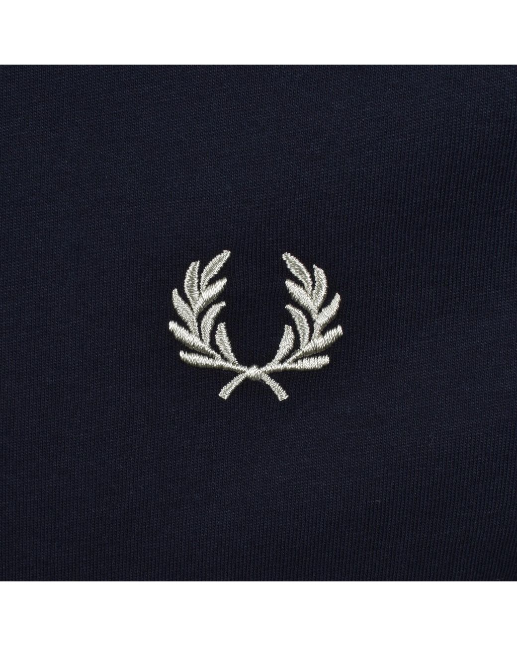 Fred Perry Blue Twin Tipped T Shirt for men