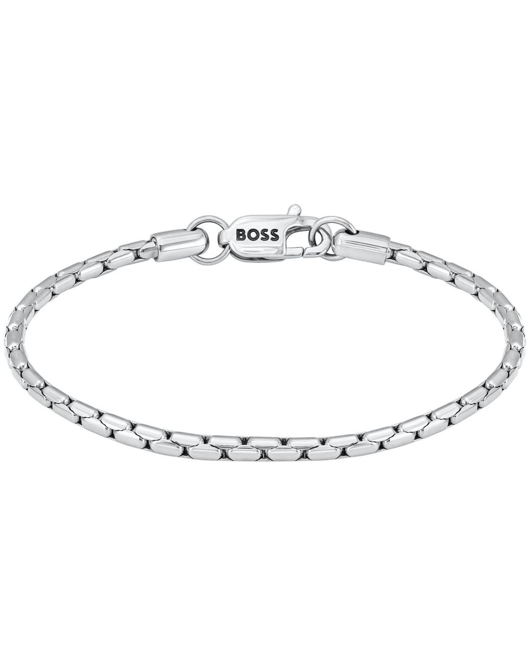 BOSS BUSINESS Metallic Boss Evan Bracelet for men