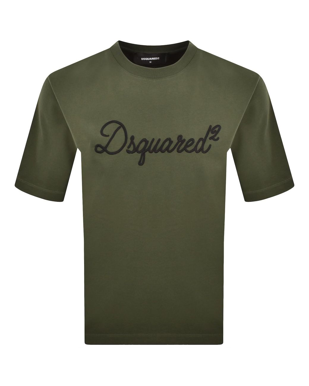 DSquared² Green Signature Loose Fit T Shirt for men