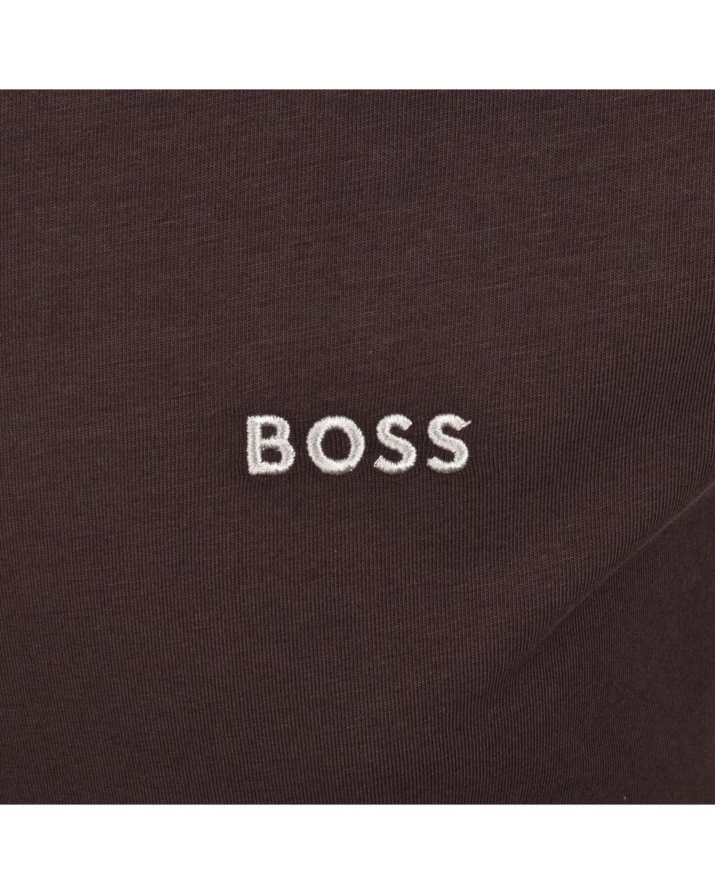BOSS BUSINESS Brown Boss Full Zip Sweatshirt Jacket Dark for men