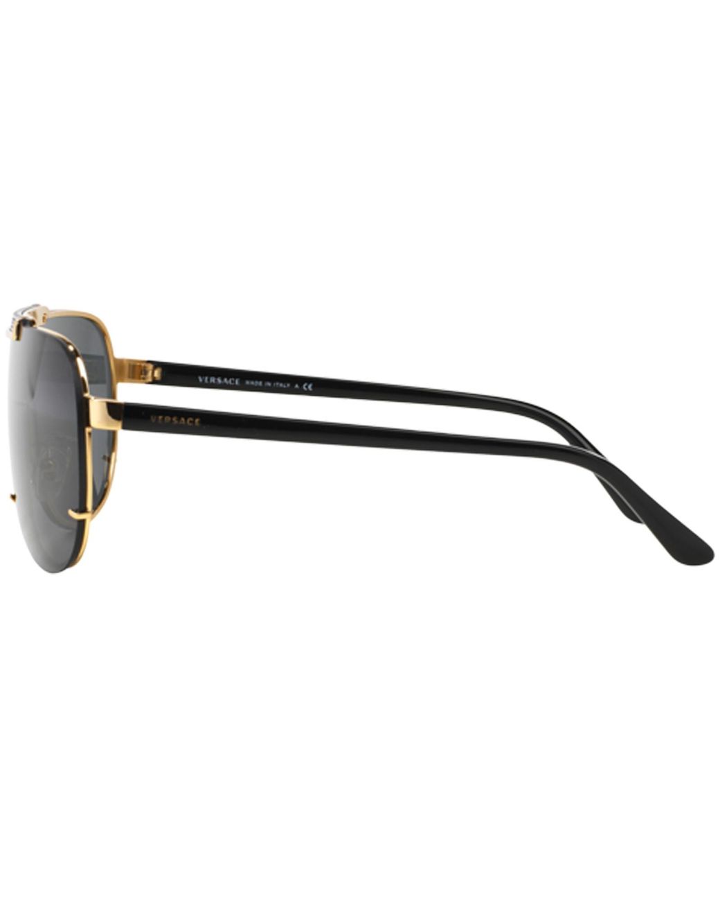 Versace Jeans Gray Versace 0Ve2140 Pilot Sunglasses for men