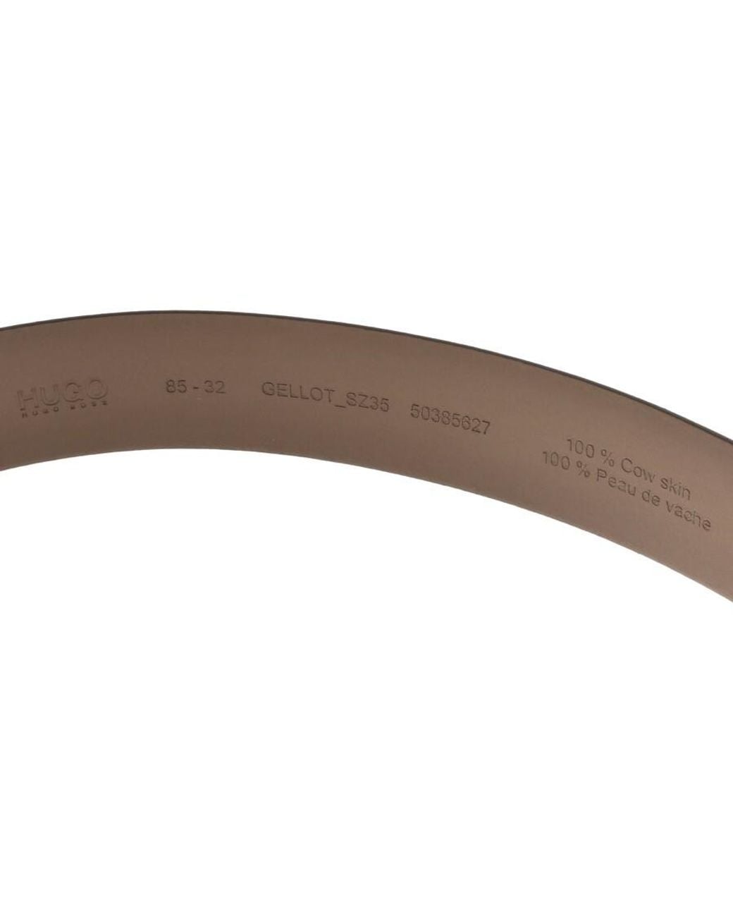 HUGO Brown Gellot Leather Belt for men