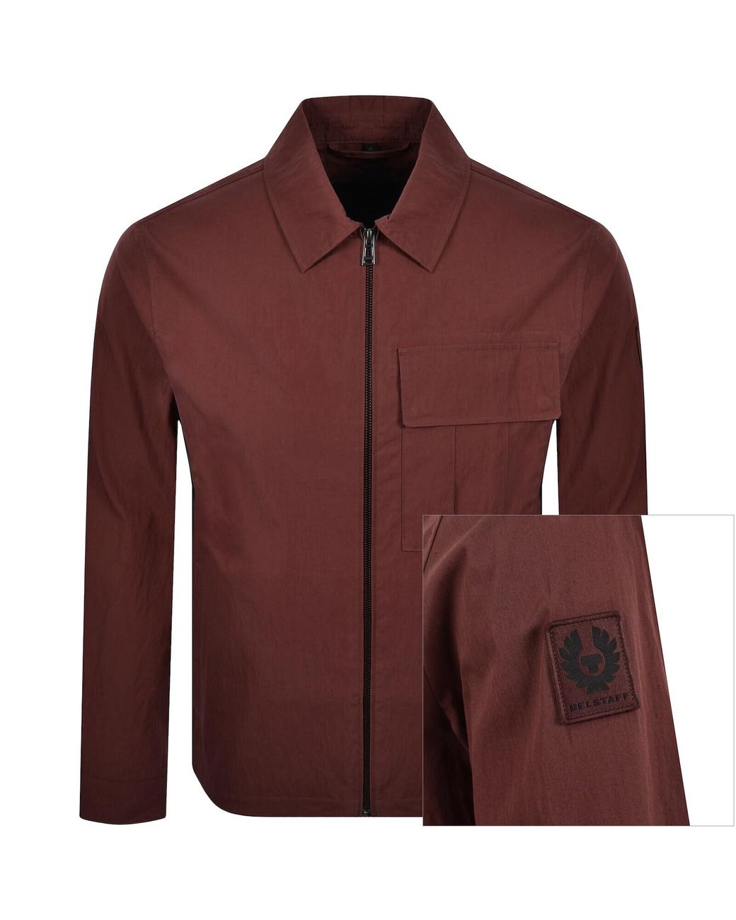 Belstaff Purple Cargo Overshirt for men