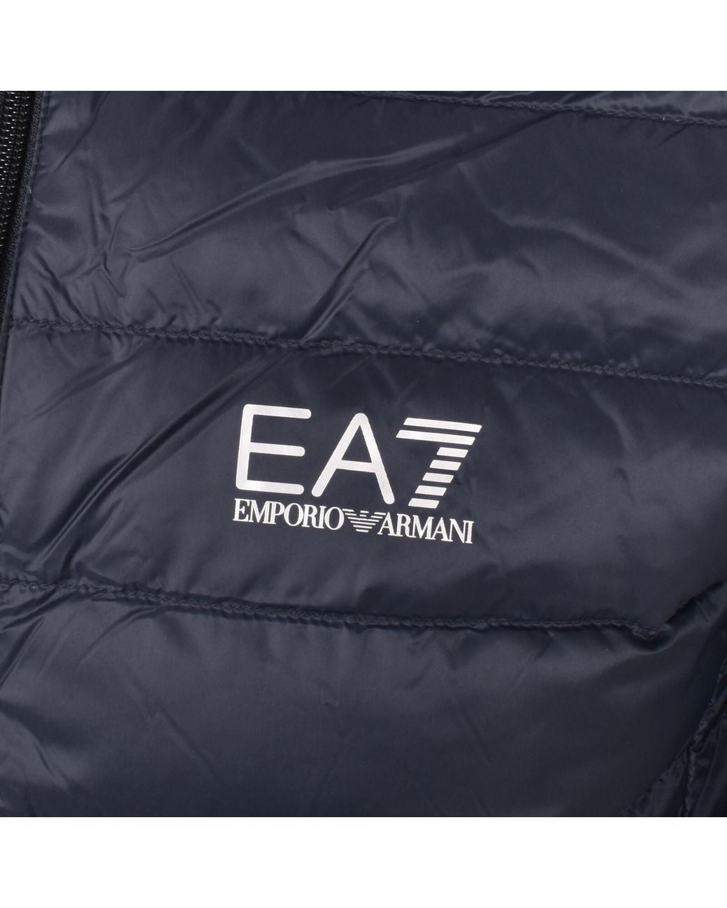 EA7 Blue Emporio Armani Quilted Jacket for men