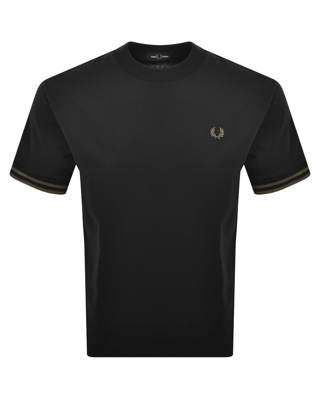 Fred Perry Black Bold Tipped T Shirt for men
