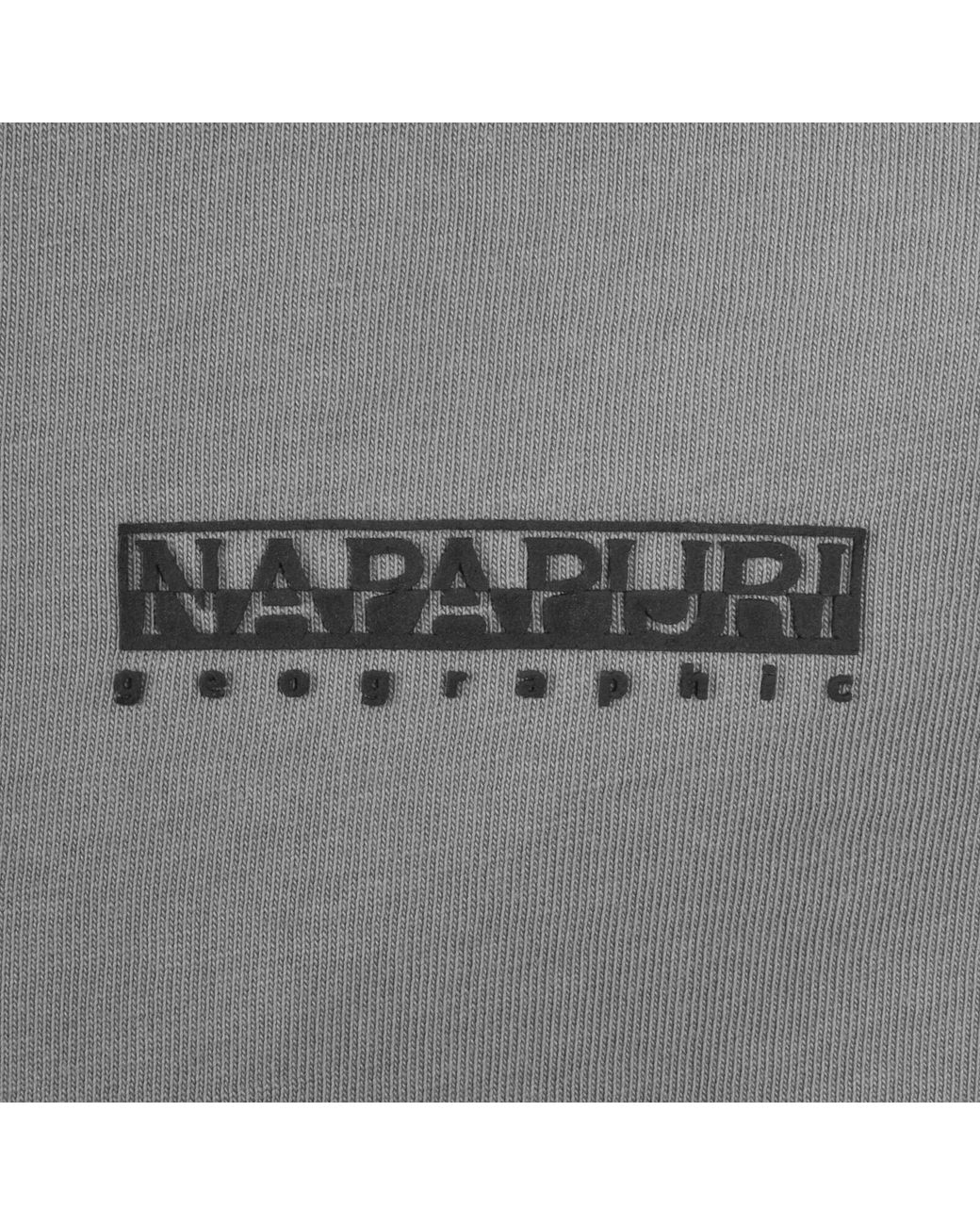 Napapijri Gray S- Box T Shirt for men
