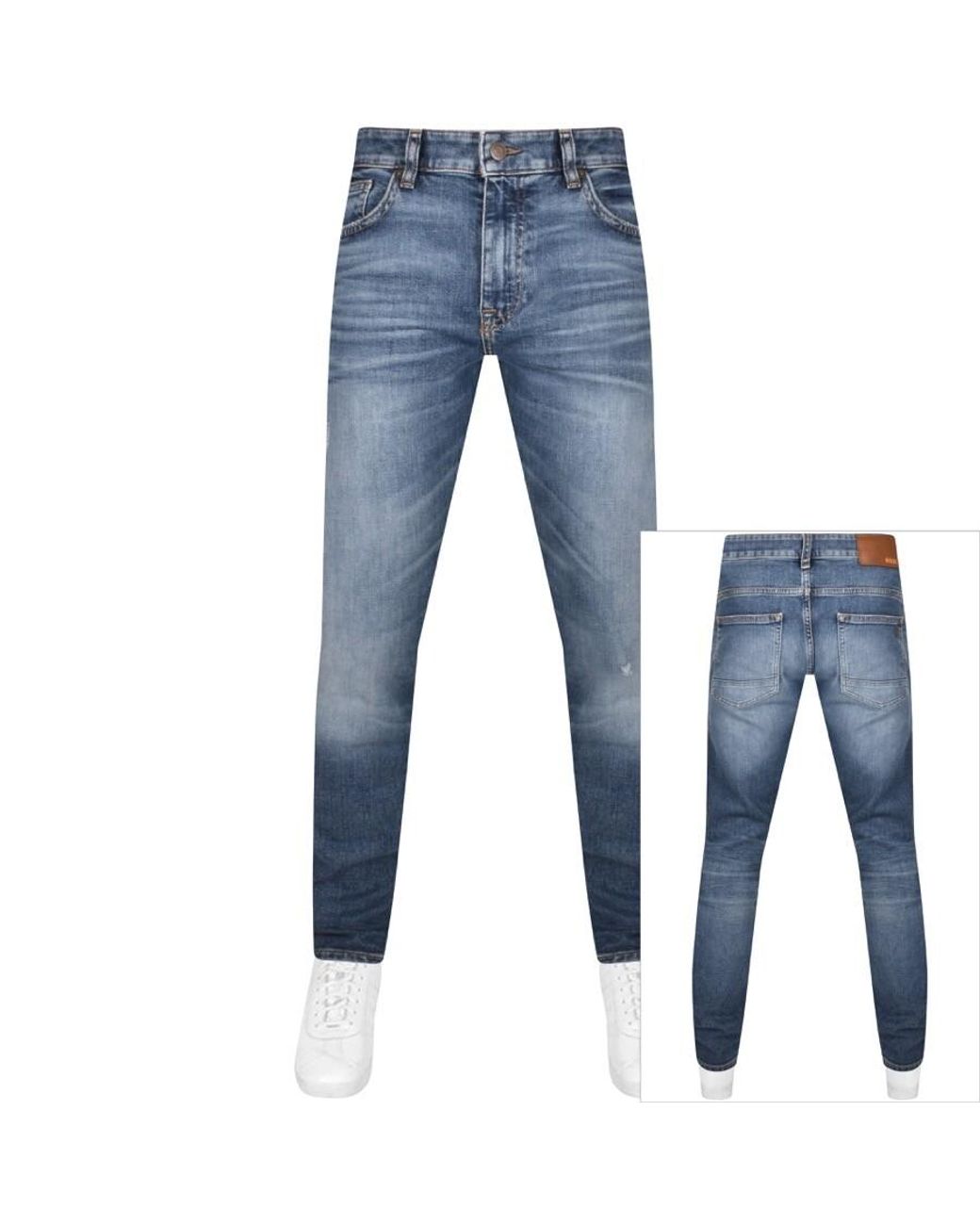 BOSS by HUGO BOSS Boss Delaware Slim Fit Jeans in Blue for Men | Lyst