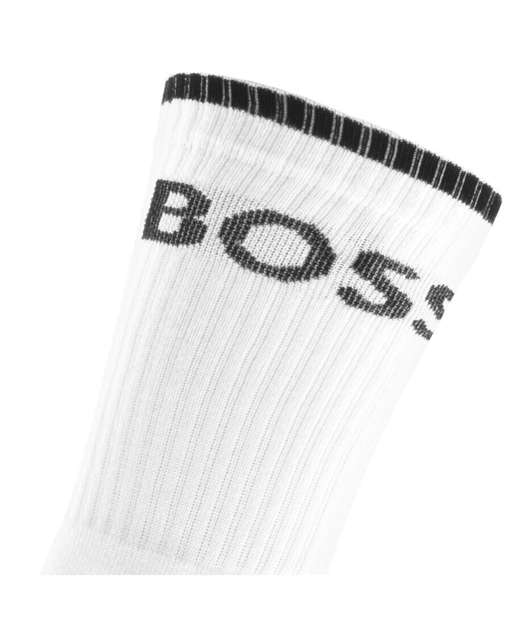 BOSS BUSINESS White Boss 6 Pack Crew Socks for men