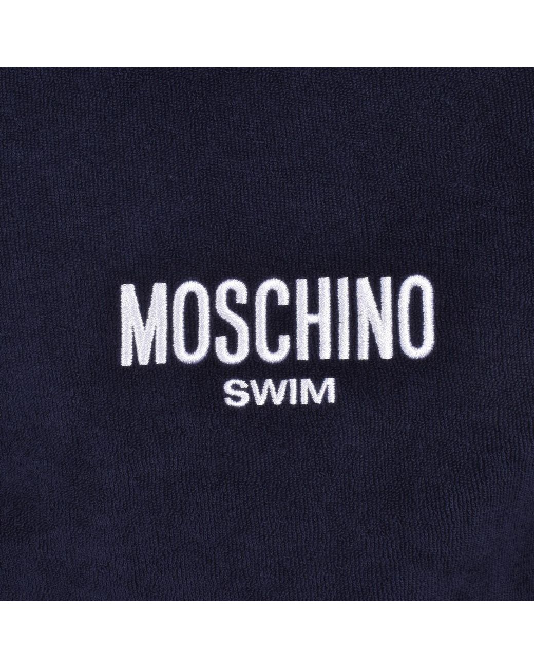 Moschino Blue Swim Short Sleeved Polo T Shirt for men