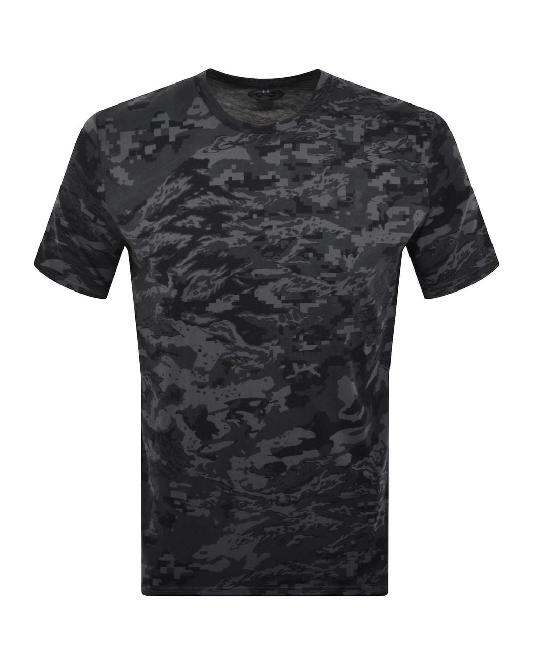 Under Armour Gray Camo Short Sleeve T Shirt for men