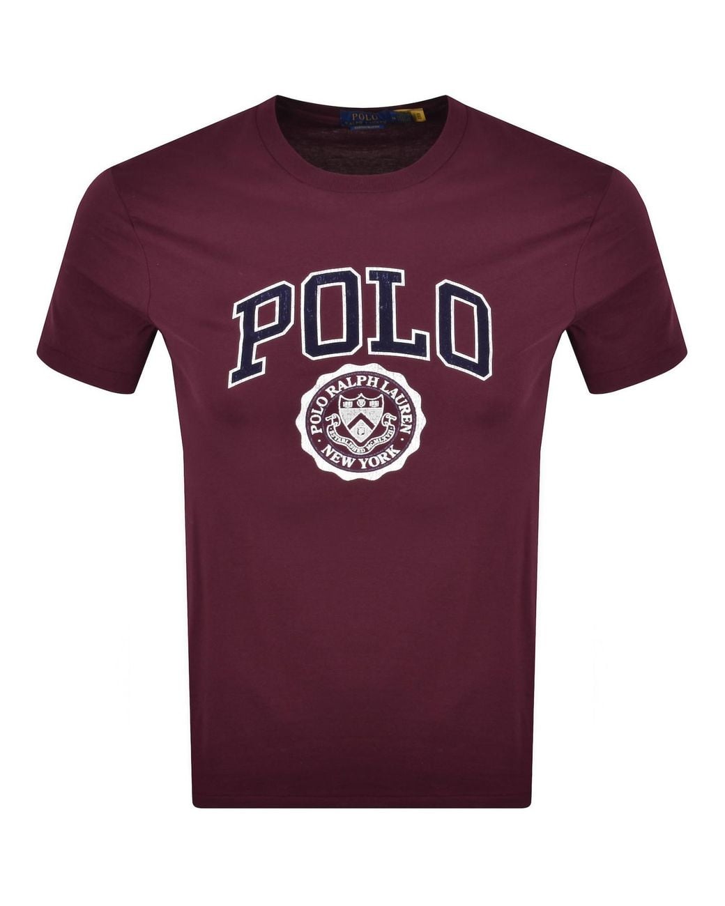 Ralph Lauren Purple Logo Crew Neck T Shirt for men