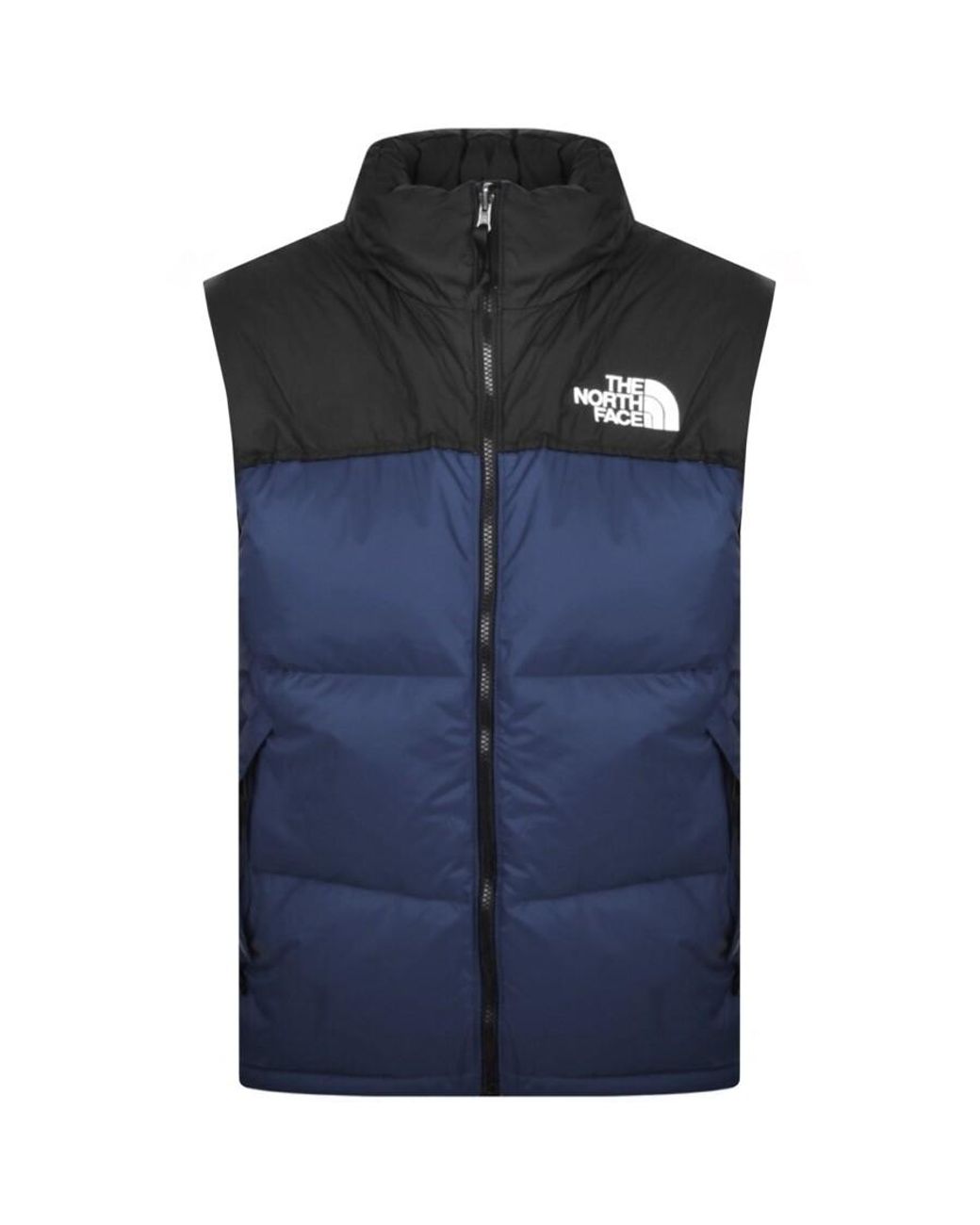 Navy north face best sale gilet