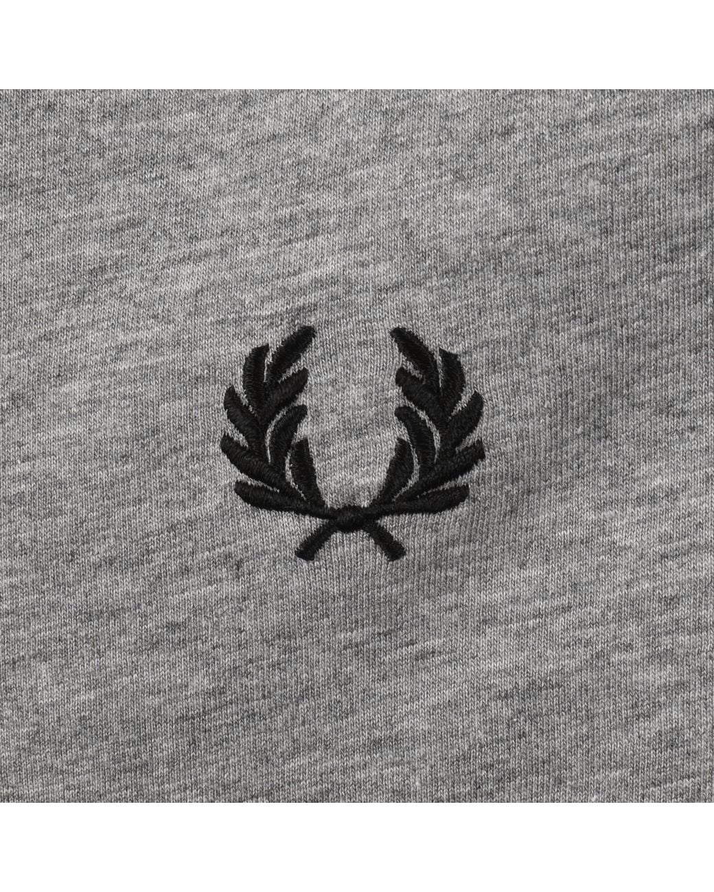Fred Perry Gray Twin Tipped T Shirt Stone Marl for men